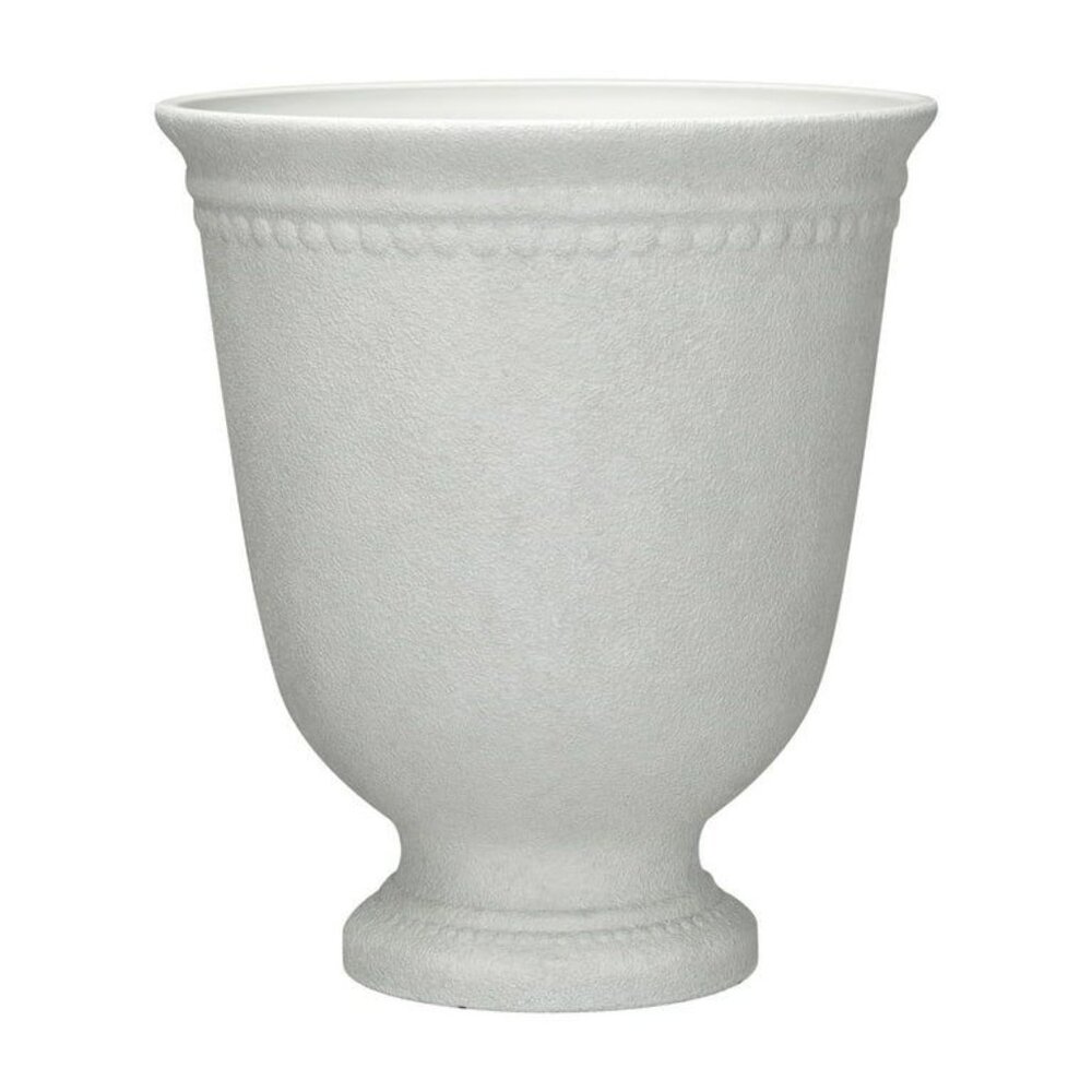 My Texas House Asti Urn Resin Planter - White, 16" Dia‎ x 18.1" H
